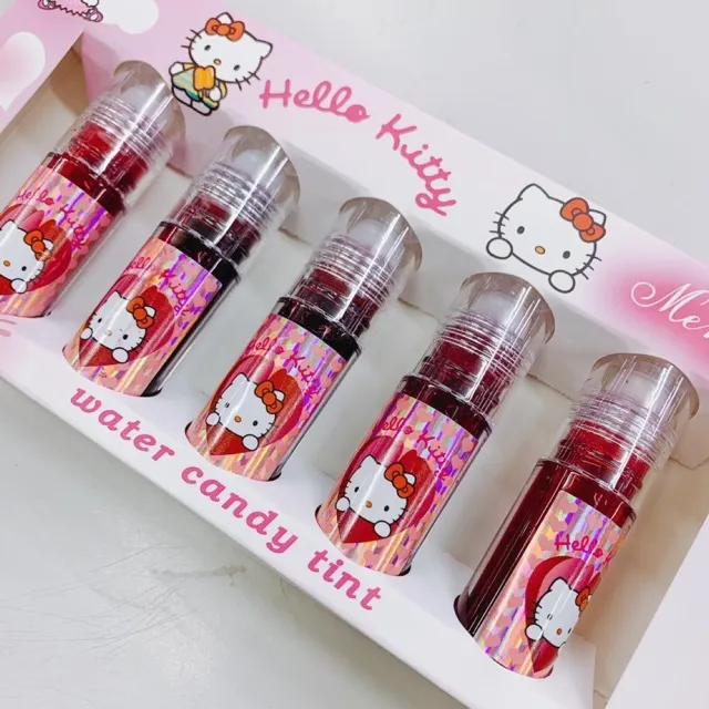 Hello kitty/aloe vera /candy check lip tint gift set 5pcs | Lazada PH