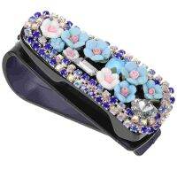 Glasses Clip Mount Clips Car Visor Multipurpose Holder Sunglasses Rhinestones Miss Eyewear case