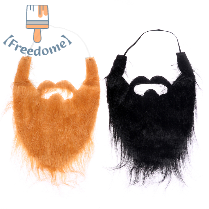 freedome-handmade-วิกผมเคราหมวกโครเชต์หนวดฮาโลวีนปาร์ตี้ตกแต่งวิกผม-props