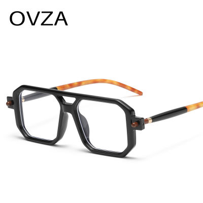 OVZA 2023พังค์คู่ใหม่กรอบแว่นตาผู้ชายแฟชั่นแว่นตาป้องกันแสงสีฟ้า S1179สไตล์ย้อนยุคสำหรับผู้หญิง