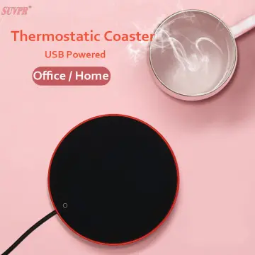 Mini Portable USB Cup Warmer, 3 Gear Coffee Mug Heating Coaster, Smart  Thermostatic Hot Plate Milk Tea Water Heating Pad Heater