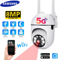 ต้นฉบับ Samsung CCTV Camera กล้องวงจรปิด360 กล้องวงจรปิดหลอดไฟไร้สาย 5G/2.4g องศา กล้องไร้สาย 8ล้านพิกเซล กลางแจ้ง กันน้ำ กล้องวงจร กล้องวงจรปิดไร้สาย 1080P IP camera กล้องวงจรปิด V380 Pro