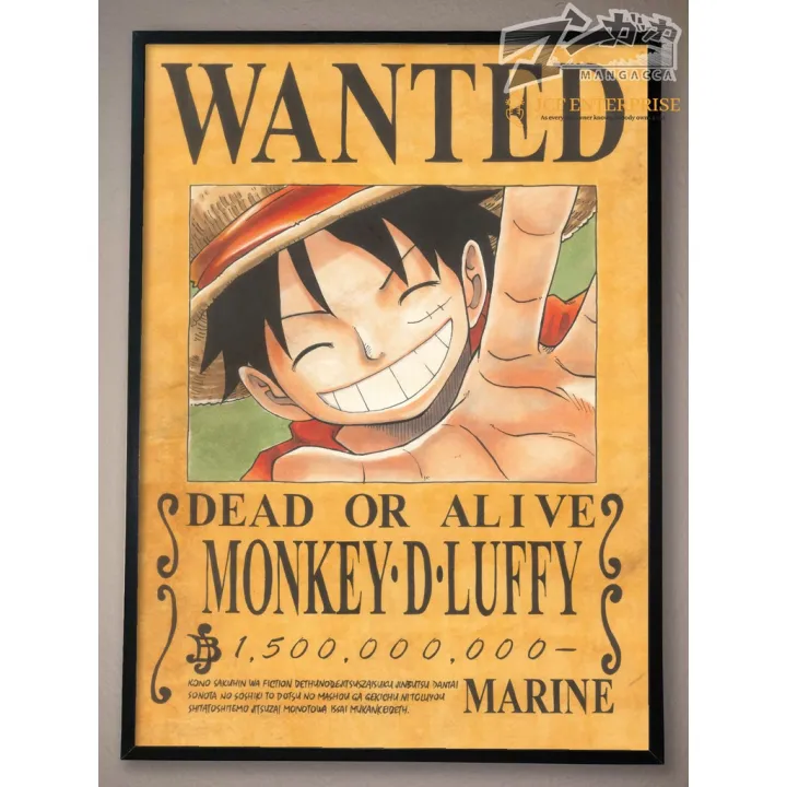 [MANGACCA] One Piece Wanted Straw Hat Pirates Crew Monkey D. Luffy Hand ...