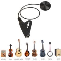 ；。‘【 2X Acoustic Guitar Pickup Piezo Contact Pickup For Guitar Ukulele Violin, Mandolin, Banjo, Kalimba, Harp