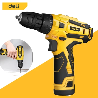 ขาย deli สว่านไร้สาย สว่านไฟฟ้า 12V 2 ระบบ ปรับสปีดได้ สว่านไฟฟ้า พร้อมแบตเตอรี่ 1 ก้อน สว่าน