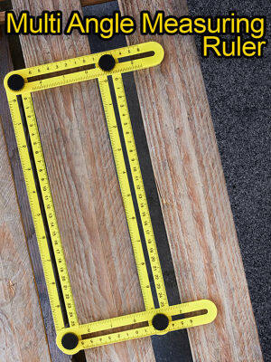 อุปกรณ์วัดระยะ Multi Angle Measure Template Ruler ไม้บรรทัดองศา ไม้บรรทัดฉาก ไม้บรรทัดวัดมุม 4 มุม เครื่องมือวัด งานไม้ งานกระเบื้อง งานคิ้วไม้