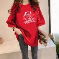 [AMYGO] 2023  M-5XL Plus Size Loose Tshirt Women T shirt Perempuan Clothes  Tshirt Woman Tops Girls Student Korean Style Ladies Kurung Moden 宽松T恤女裝上衣女生短袖衣服