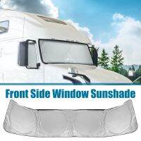 Uxcell Semi-Truck Sunshade for Windshield and Side Window 240T Block Sun Ray RV Big Rig Protective Car Interior Accessories