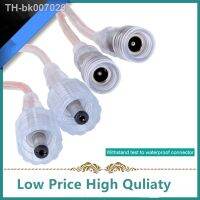 IP68 Waterproof DC Connector DC 5.5 x 2.1mm  Plug 2 pin Power Wires for Single Color Led Strip  1pair/lot