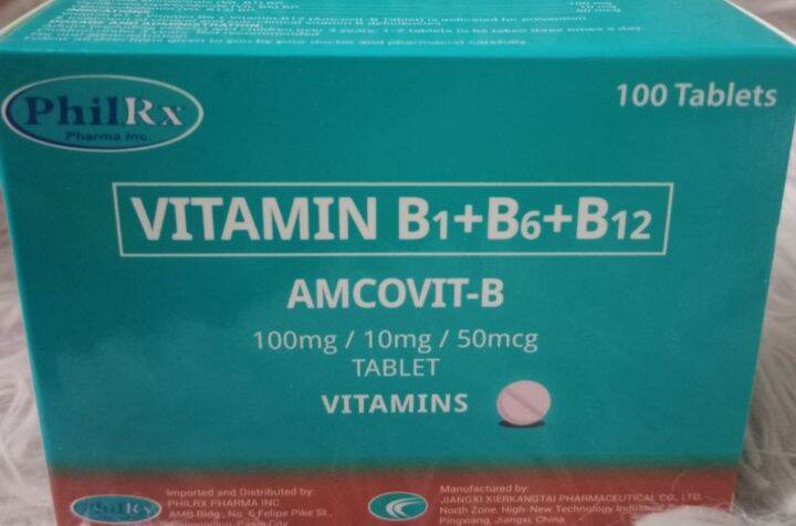 Amcovit B Vitamin B Complex 100 Tablets Per Box | Lazada PH