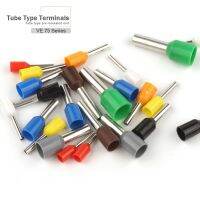 【CC】▫  100PCS Tube Terminals E7506 E7508 E7510 E7512 Insulated Ferrules Crimp Terminal Block Cord End Wire 20AWG 0.75mm2