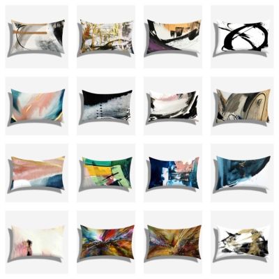 hot！【DT】☬✙﹉  2021 plush cushion art graffiti home decoration pillowcase invisible zipper easy to clean  40x60cm