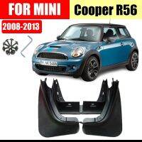 JHTJHNDTGFJHND สำหรับ Mini Cooper R56 2008-2013 Coopers Mud Flaps Mudguards Splash Guards Mudflaps รถกันชนอุปกรณ์เสริมด้านหน้าด้านหลัง4ชิ้น/เซ็ต