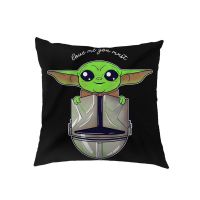 (Inventory) Yoda-3D childrens printed pillowcases for sofas, chairs, and home decor (contact the seller for free customization). Double sided printing design for pillows)