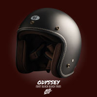 MOTOTWIST หมวกกันน็อคแบรนด์ไทยงานคุณภาพ รุ่น ODYSSEY สีดำด้าน ดำเดินด้าย ไซส์ S-XXL