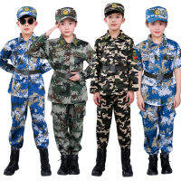 Children Camouflage Military Uniforms Tactical Combat Training Summer Camp Costumes Boys Special Force Soldier Army Suit