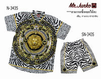 ?ส่งฟรี?เสื้อ,กางเกง (สั่งซื้อแยก) งานต่อลาย Mr-Junko ผ้าซาติน นิ่มใส่สบายไม่ร้อน SN-3435