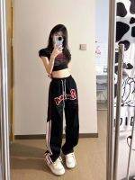 HOUZHOU Vintage Y2K Star Baggy กางเกงผู้หญิง Hippie R Streetwear เย็บปักถักร้อยลาย Sweatpants Harajuku Oversize Jogger