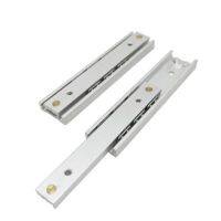 2pcs Ultra short 70mm on both sides pull out sliding small drawer track bi directional 2 pull able guide rails