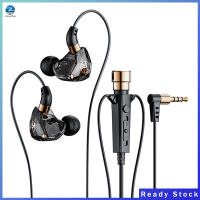 เฮดโฟนแบบเสียบหูหูฟัง KT02 3.5มม. พร้อม Earphone HiFi ไมโครโฟนเบสสำหรับการสตรีมหูฟังคาราโอเกะ