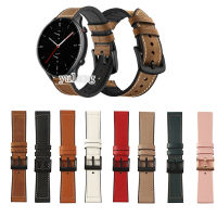 สายหนังแท้ 22 มม. สำหรับ Huami Amazfit PACE / Stratos 2 2S 3 / GTR2 GTR 2e / GTR 3 / GTR3 PRO / GTR 47mm / GTR 4/amazfit Bip 5 สายนาฬิกาสมาร์ท