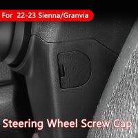 ☬✻☬ Car Steering Wheel Screw Cover Cap For Toyota Sienna Granvia 2022 2023 ABS Protective Covers Trim 2PcsStyling Interior Accessory