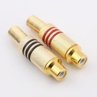 2pcs/lot AV Wired Socket RCA Female Welding Jack Audio And Video Extension Plug