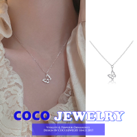 COCOJEWELRY เครื่องประดับแฟชั่นสร้อยคอผีเสื้อกลวงแบบเกาหลีที่เรียบง่าย