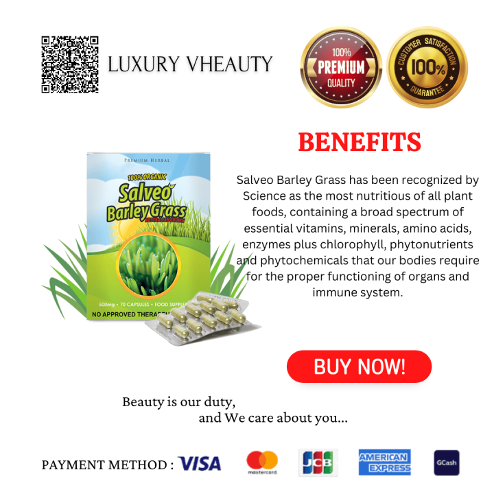 [LUXURY VHEAUTY] Salveo Barley Grass Capsule [500mg x 70 Capsules