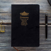 Super thick Retro Golden rim Blank Notebook Dream Hot stamping Soft Notepad large painting write Diary Stationery Journal Gift