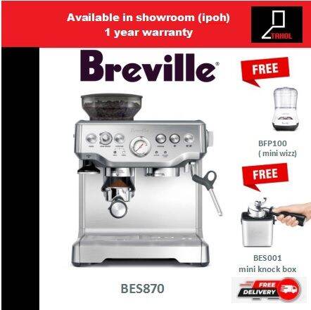 (READY STOCK) BREVILLE BES870 Barista Express Coffee Machine [ FREE ...