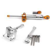 Areyourshop STEERING Damper Stabilizer สำหรับ KAWASAKI Ninja 250 EX250 2008 2009 2010 2011 2012 Silver