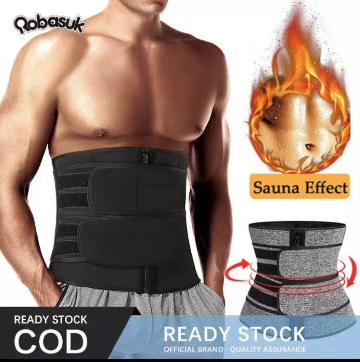 Men Waist Trainer Slimming Belt Weight Loss Fitness Neoprene Fat Burner Sweat Trimmer Slimmer