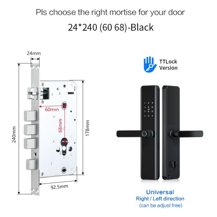 ttlock-ล็อกประตูดิจิตัลรหัสไบโอเมตริกซ์อัจฉริยะแบบอิเล็กทรอนิกส์ล็อคอัจฉริยะสแกนลายนิ้วมือ-wi-fi-บลูทูธกันน้ำ