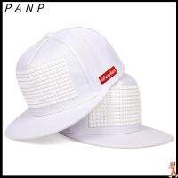 PANP ผ้าคอตตอน หมวกแก๊ปเบสบอล พลาสติกสามเหลี่ยม มี3สี หมวกปีกแบน การออกแบบพิเศษ ระบายอากาศได้ระบายอากาศ หมวก Snapback ชายหญิง