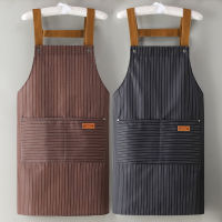 Apron ผ้ากันเปื้อน ชุดทำงาน แฟชั่น กันน้ำ กันคราบ ใช้ได้ทั้งชายและหญิง A02091