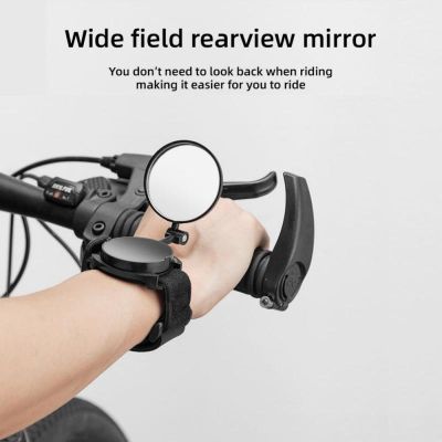 Wrist Mirror 360° Rotatable Cycling Rearview Safety Arm Back Rear Reflector Accessories