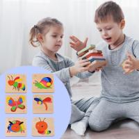 Kids Wooden Animal Puzzle Jigsaw Puzzles Animal STEM Montessori Toys Educational Montessori Toys Wooden Animal Puzzles Preschool Game Birthday Gift successful