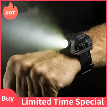 Dreamland Imported and New 5 W Rechargeable Self Defense Flashlight Wrist  Watch : Amazon.in: Sports, Fitness & Outdoors
