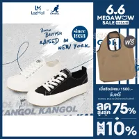 KANGOL Sneaker unisex รองเท้าผ้าใบ รุ่น Spike shoes ผูกเชือก สีขาว,ดำ 62227605