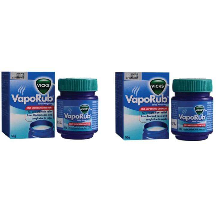 Vicks VapoRub Cold Vaporising Ointment 50g EXP8/25 Lazada