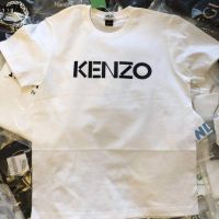 KENZO เสื้อยืดลำลองแฟชั่นเรียบง่ายใส่สบายทรงหลวมผ้าฝ้ายพิมพ์ลายเข้ากันทั้งหมดสำหรับผู้ชายและผู้หญิงประกันคุณภาพ S-5XL