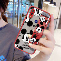 UCUC เคสโทรศัพท์เคสสำหรับ Xiaomi Xiaomi Redmi 7การ์ตูน Mickey Mouse สำหรับสาวกันกระแทก Frosted กลับนุ่มขอบฝาครอบเลนส์ป้องกันเลนส์ Ultra Thin เคสโทรศัพท์ (มีสายรัดข้อมือ)