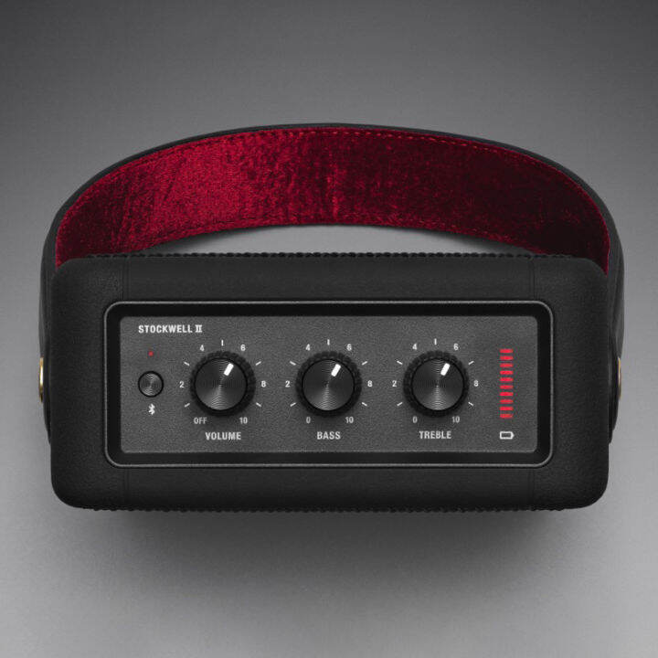 มาร์แชลลำโพงสะดวกmarshall-stockwell-ii-portable-bluetooth-speaker-speaker-the-speaker-black-ipx4wate-ลำโพงบลูทูธ-ลำโพงสำหรับใช้ในบ้าน-ลำโพงขนาดเล็ก