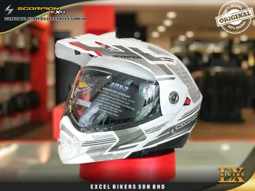 Casco Scorpion Exo 391 ECE22.06 Haut Matt Black Silver Red Scorpion Exo