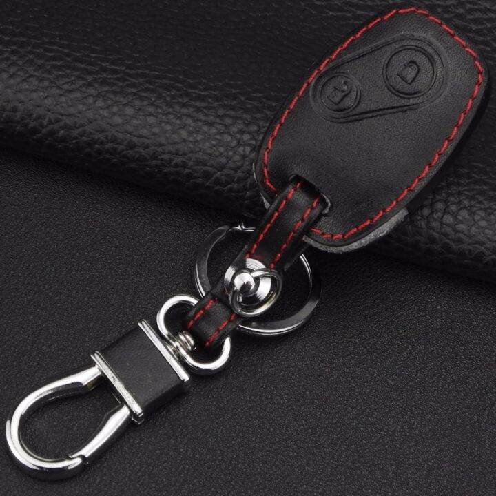 dfthrghd-jingyuqin-leather-keychain-ring-cover-case-holder-for-honda-cr-v-civic-fit-freed-stepwgn-key-two-2-buttons