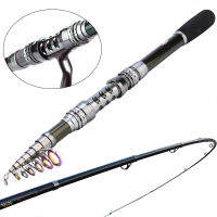 Souilang 1.8-3.3M escopic Fishing Rods UltraLight Carbon Fiber Spinning Rod แบบพกพาตกปลาทะเล Rod ปลาคาร์พ Fishing Tackle