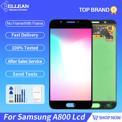 ทดสอบการทำงาน5.7นิ้ว OLED สำหรับ Samsung Galaxy A800 LCD A8 2015จอแสดงผล Touch Screen Digitizer A8 SM-A8000 SM-A800F Aeesmbly
