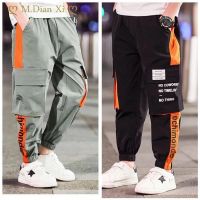 ❅✔♈ กางเกงเด็กผู้ชาย Big Boy Childrens Cargo Pants Casual Multi-Pocket Sports Pants Spring Autumn Teeage Childrens Long trousers