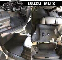 พรมปูพื้นรถยนต์ISUZU MU-X ลายสนุ๊กสีดำด้ายแดง+แผ่นกันสึก เต็มคัน